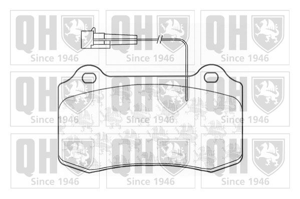 QUINTON HAZELL Комплект тормозных колодок, дисковый тормоз BP1201